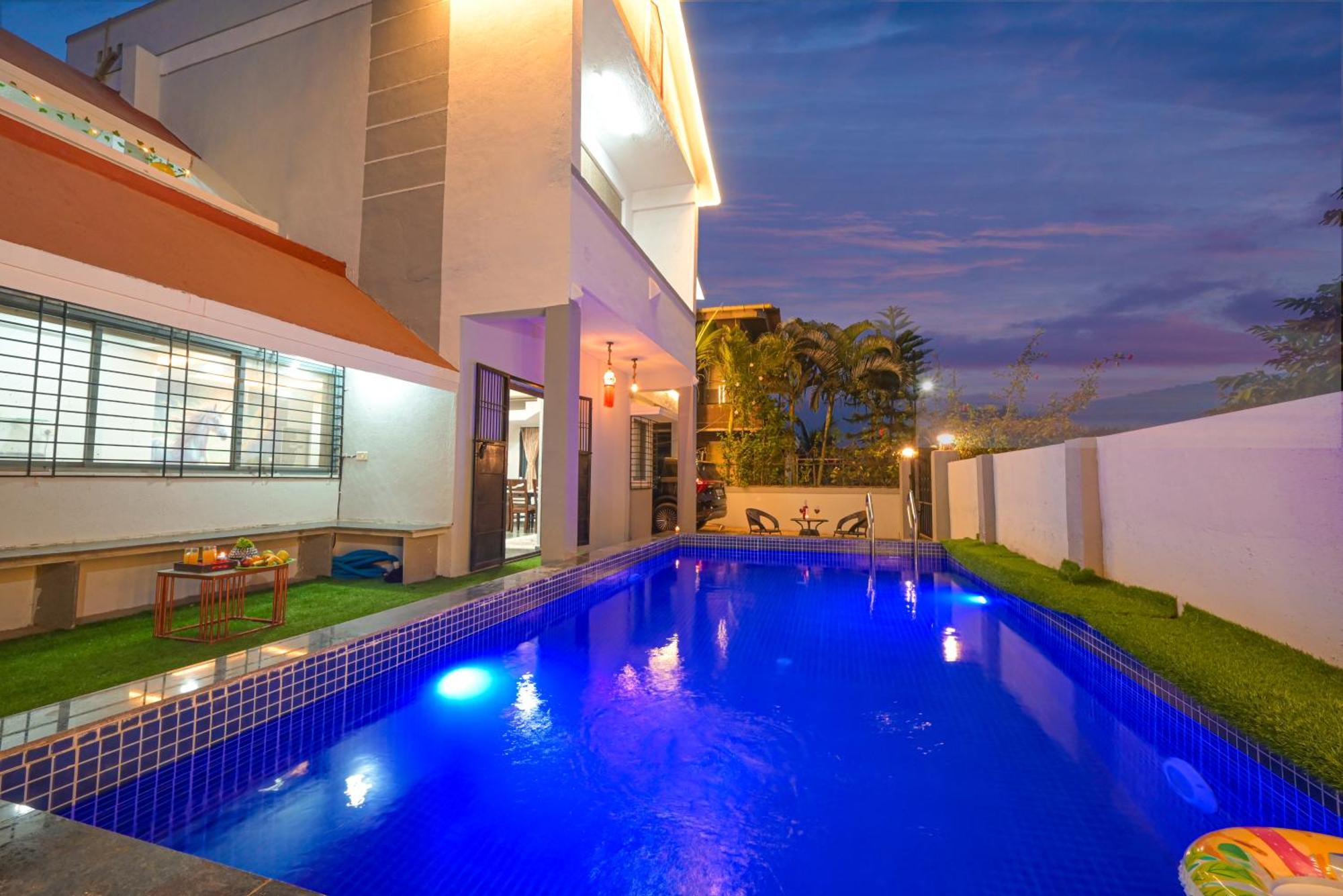 Ll Empyrean Stay II Luxury Ll Celestial Unicorn Villa Ll 3Bhk Ll Ac Ll Private Big Pool Ll Lonavala Bagian luar foto