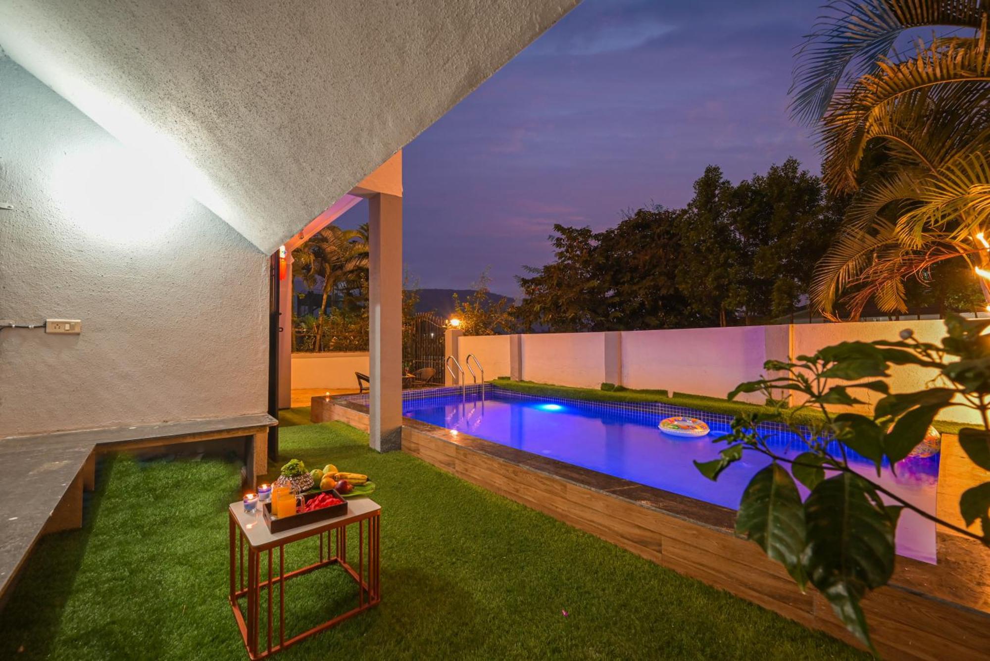 Ll Empyrean Stay II Luxury Ll Celestial Unicorn Villa Ll 3Bhk Ll Ac Ll Private Big Pool Ll Lonavala Bagian luar foto