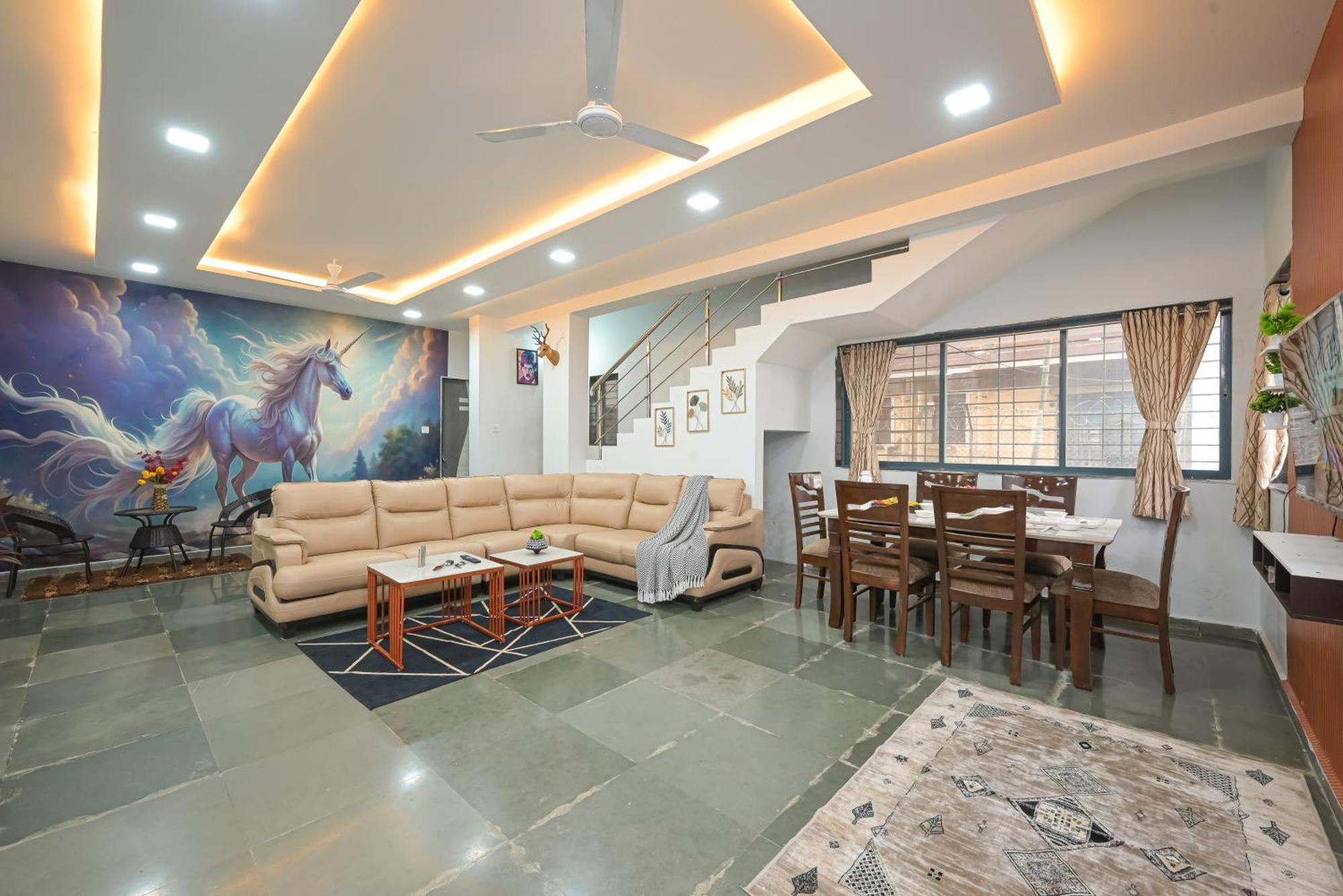 Ll Empyrean Stay II Luxury Ll Celestial Unicorn Villa Ll 3Bhk Ll Ac Ll Private Big Pool Ll Lonavala Bagian luar foto